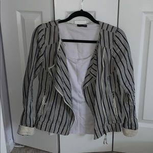 MICHAEL STARS Navy striped jacket
